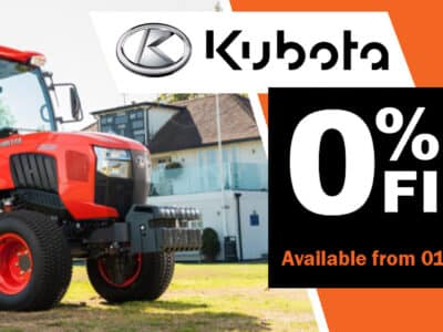 0% Finance available on Kubota Compact Tractors